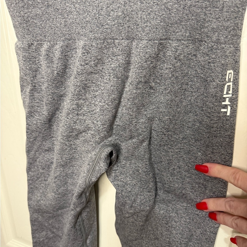 Women’s ECHT High Waisted Slimming Gray Workout Leggings Size Small NWOT